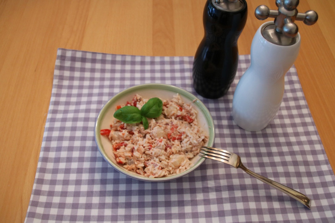 Reissalat mit Thunfisch