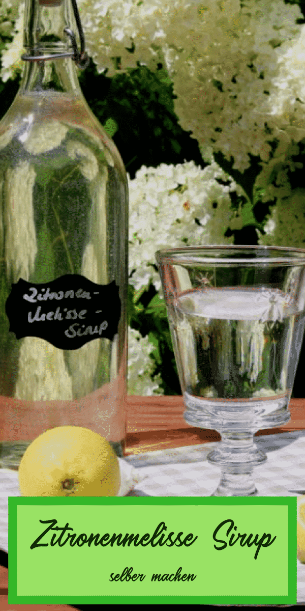 Zitronenmelisse Sirup selber machen || Schritt für Schritt Anleitung ...