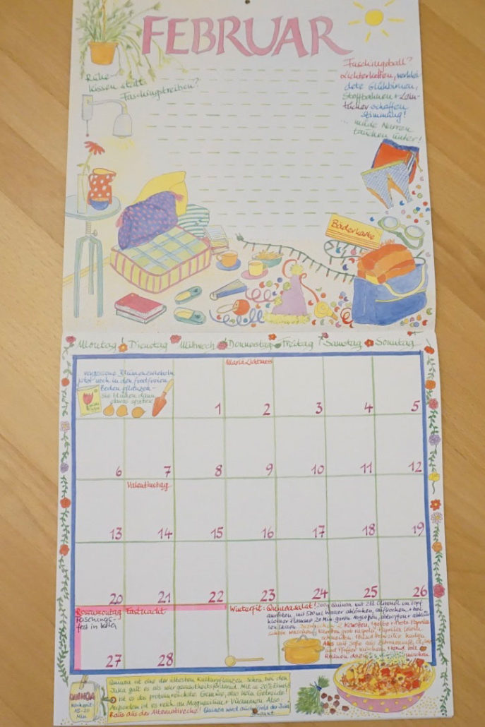 Lieblingskalender 2017, Wandkalender, Wandplaner, Mondkalender, Taschenkalender, Güss, Mein buntes Jahr - Kalender, Kalender Weekview compakt