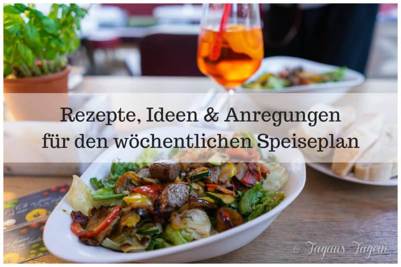 schnelle einfache Rezepte Ideen für den wöchentlichen Speiseplan