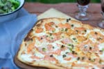 Flammkuchen mit Lachs