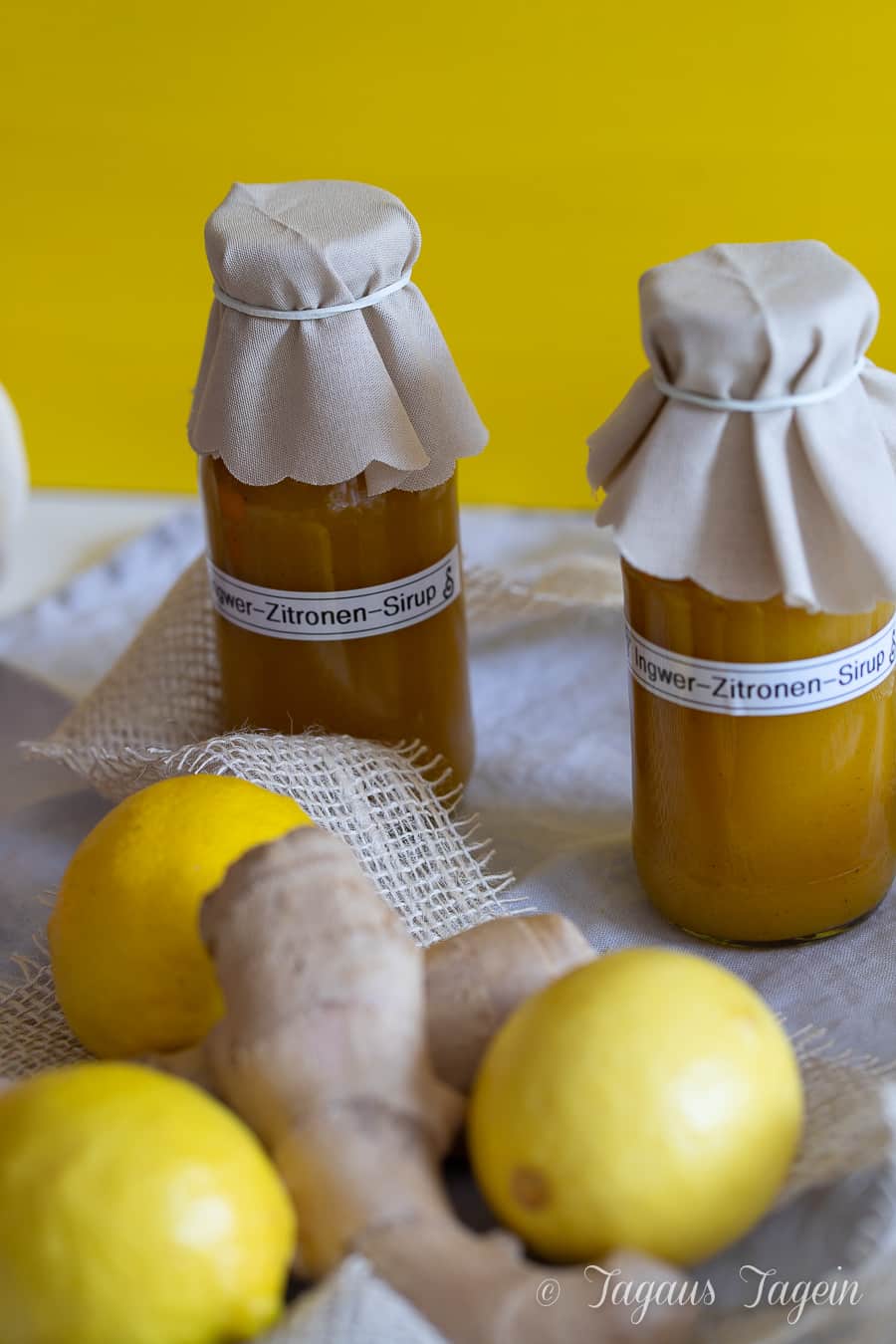 Ingwer Zitronen Sirup Hausmittel Erkaltung Halsschmerzen